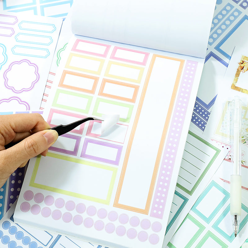 Candy Sticky Notes - Bullet Journal Stickers | Aesthetic Kiss Cut Writeable Paper (24 Sheets)
