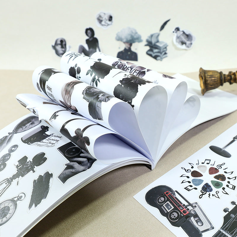 Old Soul Stories - Junk Journal Stickers | Dark Academia Kiss Cut Matte PET (20 Sheets)