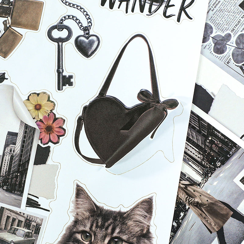 Old Soul Stories - Junk Journal Stickers | Dark Academia Kiss Cut Matte PET (20 Sheets)