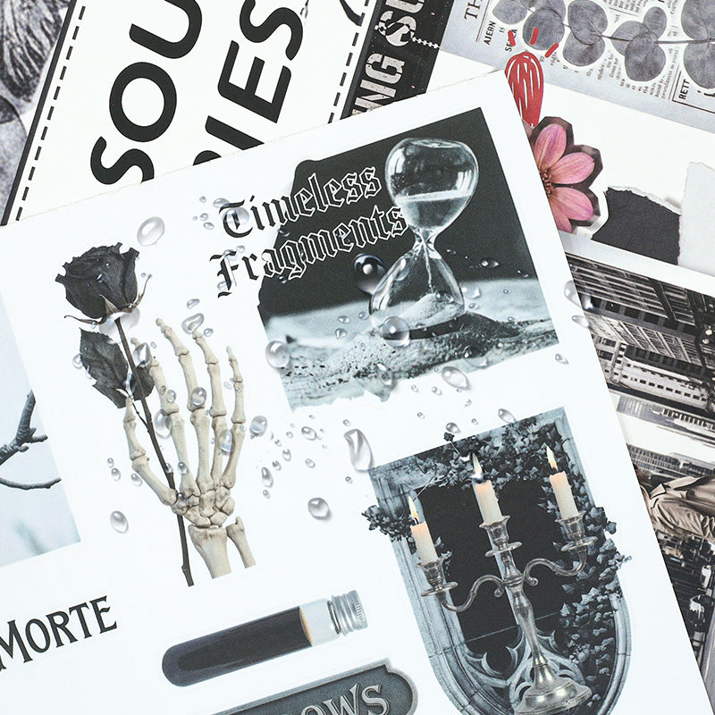 Old Soul Stories - Junk Journal Stickers | Dark Academia Kiss Cut Matte PET (20 Sheets)