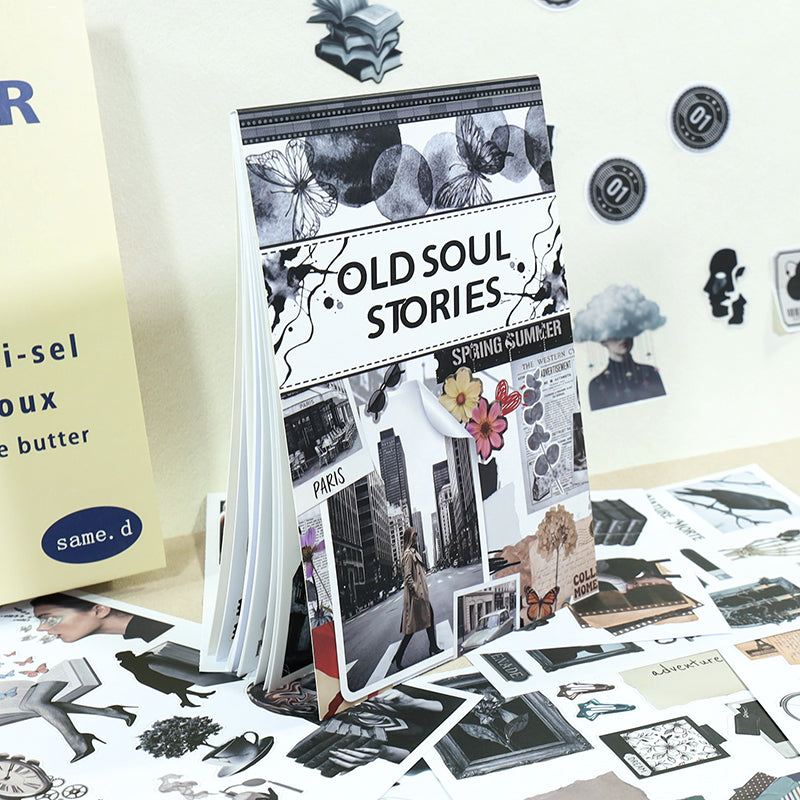 Old Soul Stories - Junk Journal Stickers | Dark Academia Kiss Cut Matte PET (20 Sheets)