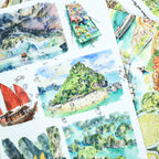 Southeast Journey - Collage Stickers | Aesthetic Kiss Cut Matte PET (20 Sheets)