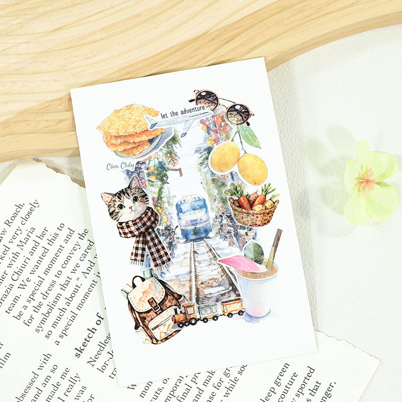Southeast Journey - Collage Stickers | Aesthetic Kiss Cut Matte PET (20 Sheets)