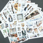 Workday Moments - Collage Stickers | Modern Kiss Cut Matte PET (20 Sheets)