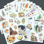 Taste of Thailand - Collage Stickers | Cultural Kiss Cut Matte PET (20 Sheets)