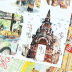Taste of Thailand - Collage Stickers | Cultural Kiss Cut Matte PET (20 Sheets)