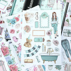 Notes On Elegance - Bullet Journal Stickers | Aesthetic Kiss Cut Matte PET (24 Sheets)
