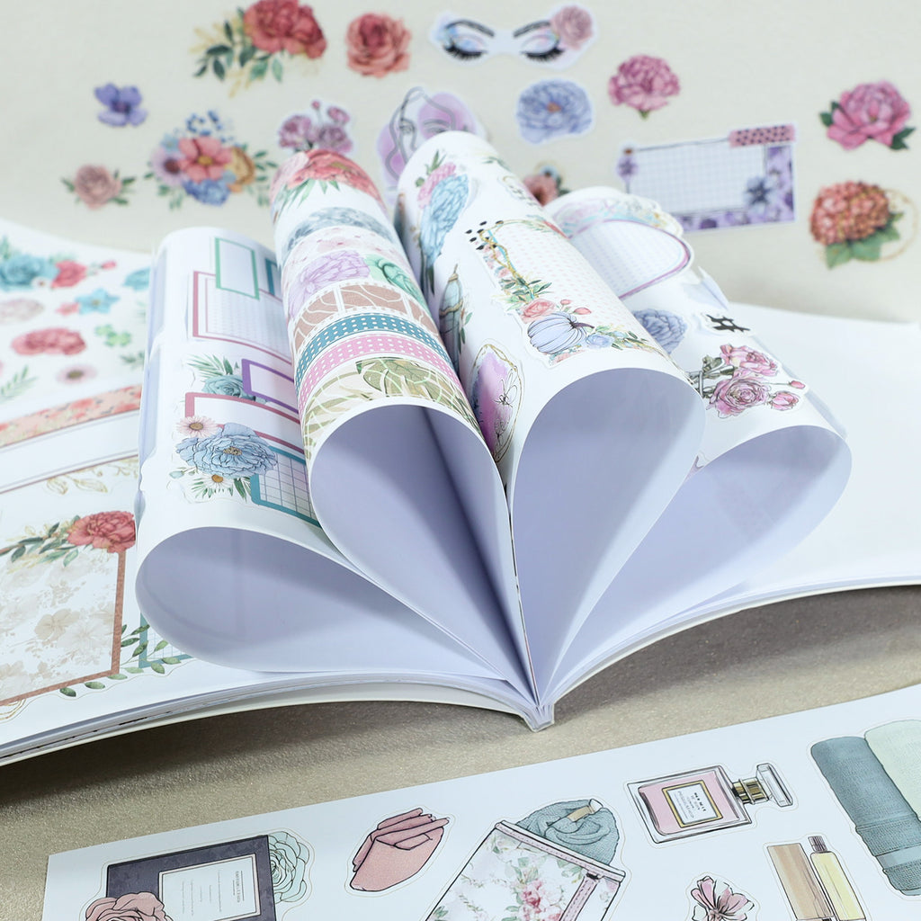 Notes On Elegance - Bullet Journal Stickers | Aesthetic Kiss Cut Matte PET (24 Sheets)