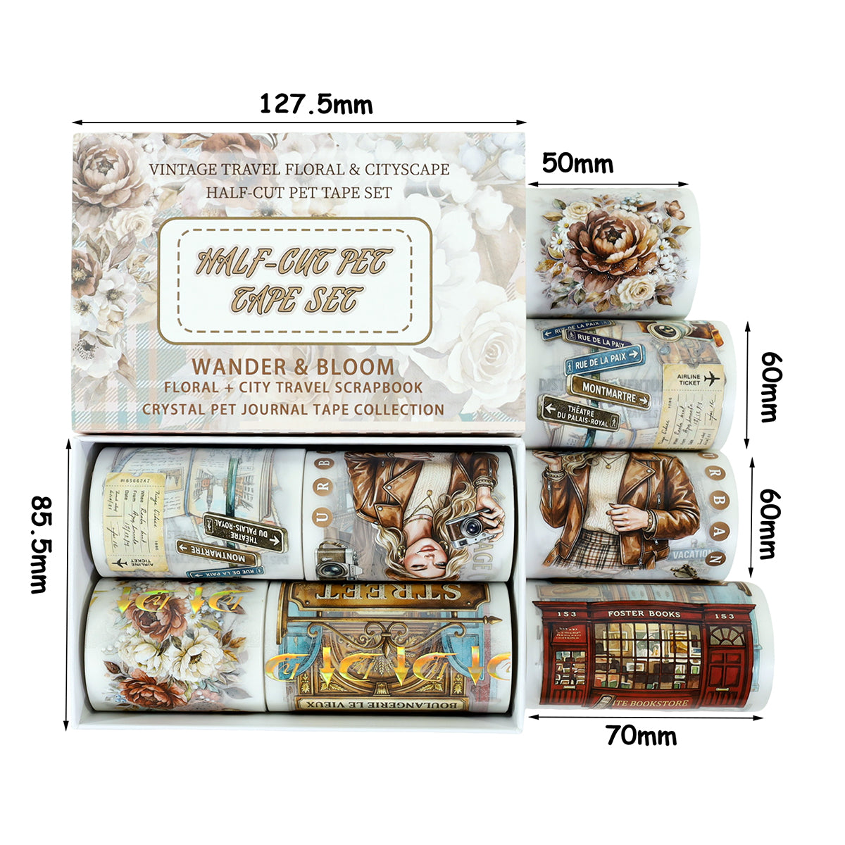 Wandering in Streets and Alleys - Washi Tape Set