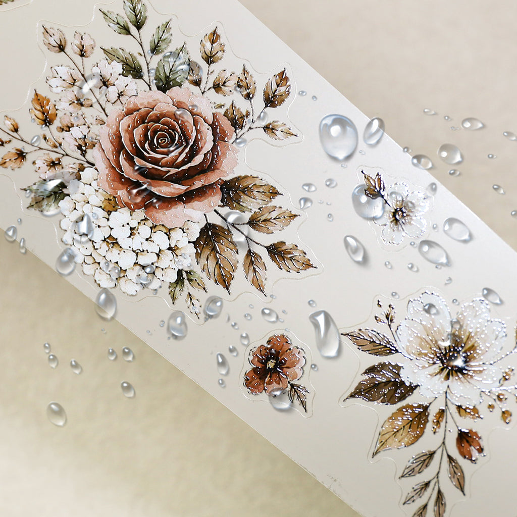 A French Afternoon - Decorative Tape Set | Parisian Special Oil Die Cut Matte PET (4 Rolls)