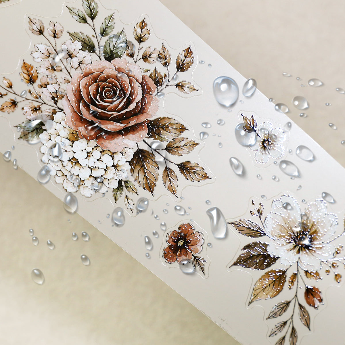 A French Afternoon - Decorative Tape Set | Parisian Special Oil Die Cut Matte PET (4 Rolls)