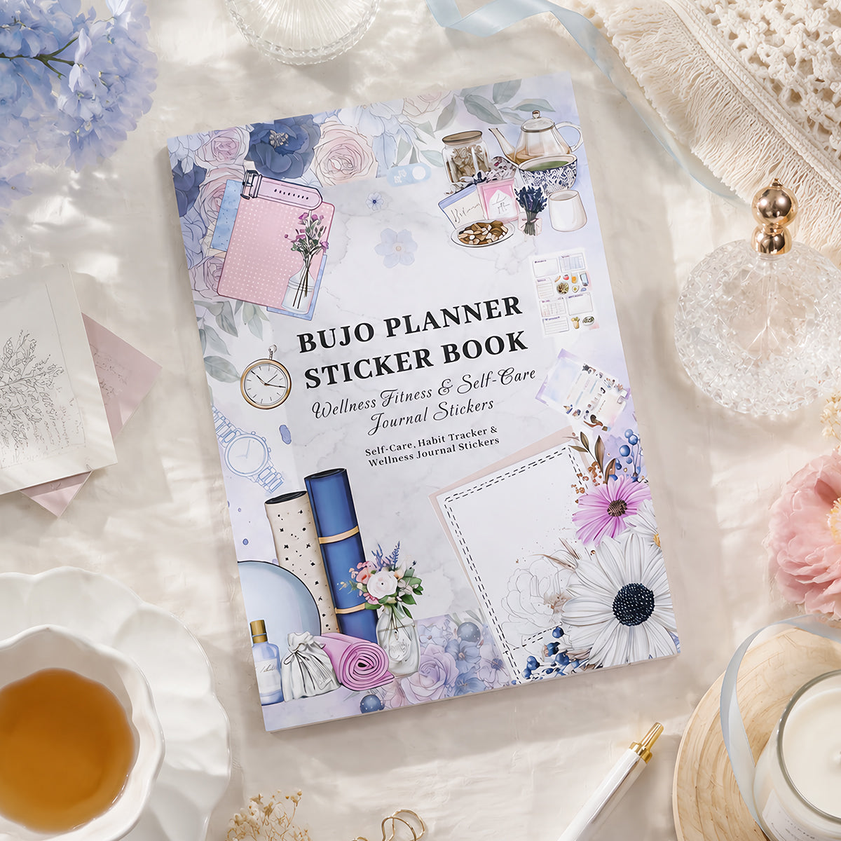 Relaxation Plan - Planner Sticker Book | Aesthetic Special Gloss Matte PET (24 Sheets)
