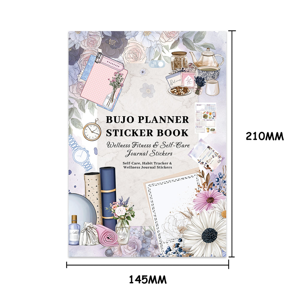 Relaxation Plan - Planner Sticker Book | Aesthetic Special Gloss Matte PET (24 Sheets)