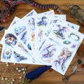 Seeking Journey Dragon - Ephemera Stickers | Whimsical Kiss Cut Matte PET (20 Sheets)