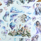 Seeking Journey Dragon - Ephemera Stickers | Whimsical Kiss Cut Matte PET (20 Sheets)