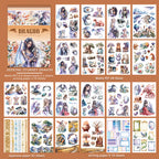 Seeking Journey Dragon - Ephemera Stickers | Whimsical Kiss Cut Matte PET (20 Sheets)