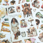 Moment Of Charm - Junk Journal Stickers | Aesthetic Kiss Cut Matte PET (20 Sheets)
