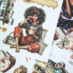 Moment Of Charm - Junk Journal Stickers | Aesthetic Kiss Cut Matte PET (20 Sheets)