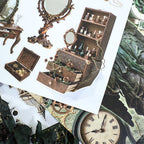 Emerald Spell - Junk Journal Stickers | Witchy Kiss Cut Matte PET (20 Sheets)