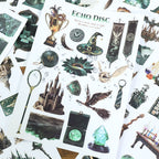 Emerald Spell - Junk Journal Stickers | Witchy Kiss Cut Matte PET (20 Sheets)
