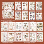 Subtle Inspiration - Ephemera Stickers | Vintage Kiss Cut Matte PET (20 Sheets)