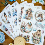 Brilliant Easter - Junk Journal Stickers | Whimsical Kiss Cut Matte PET (20 Sheets)