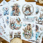 Brilliant Easter - Junk Journal Stickers | Whimsical Kiss Cut Matte PET (20 Sheets)