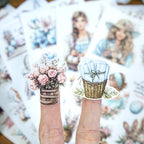 Brilliant Easter - Junk Journal Stickers | Whimsical Kiss Cut Matte PET (20 Sheets)