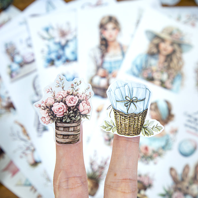 Brilliant Easter - Junk Journal Stickers | Whimsical Kiss Cut Matte PET (20 Sheets)