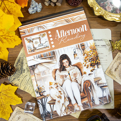 Afternoon Reading - Ephemera Stickers | Cozy Kiss Cut Matte PET (20 Sheets)