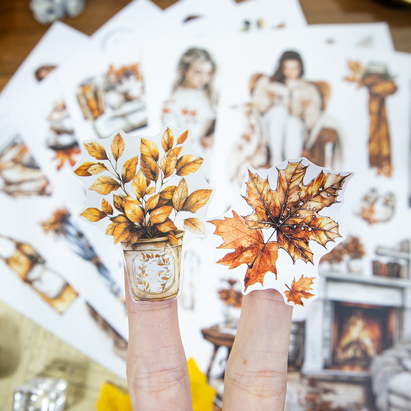 Afternoon Reading - Ephemera Stickers | Cozy Kiss Cut Matte PET (20 Sheets)