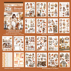 Afternoon Reading - Ephemera Stickers | Cozy Kiss Cut Matte PET (20 Sheets)