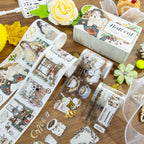 Mellow And Fragrant Moment - Masking Tapes | Aesthetic Special Oil Glossy PET (4 Rolls)