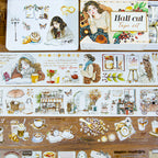Mellow And Fragrant Moment - Masking Tapes | Aesthetic Special Oil Glossy PET (4 Rolls)