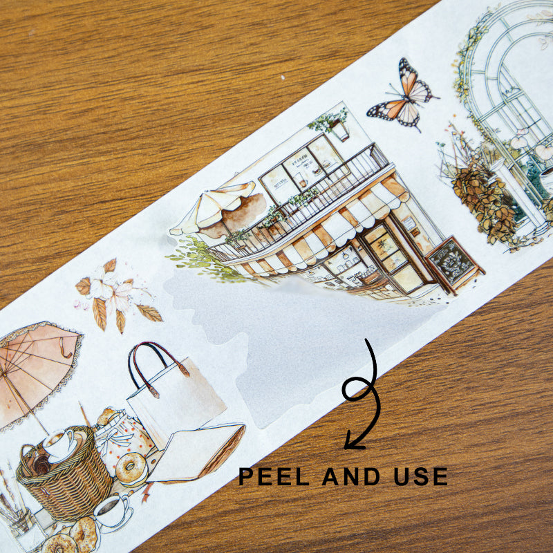 Mellow And Fragrant Moment - Masking Tapes | Aesthetic Special Oil Glossy PET (4 Rolls)