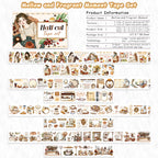 Mellow And Fragrant Moment - Masking Tapes | Aesthetic Special Oil Glossy PET (4 Rolls)