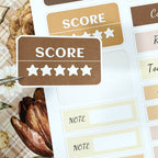 Coffee Routine - Functional Planner Stickers | Vintage Special Oil Washi Paper (24 Sheets)
