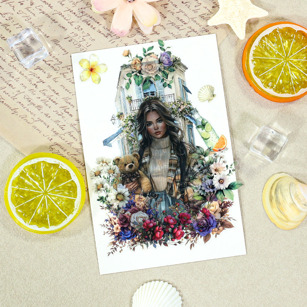 A Life On The Road - Collage Stickers | Cottagecore Kiss Cut Matte PET (20 Sheets)