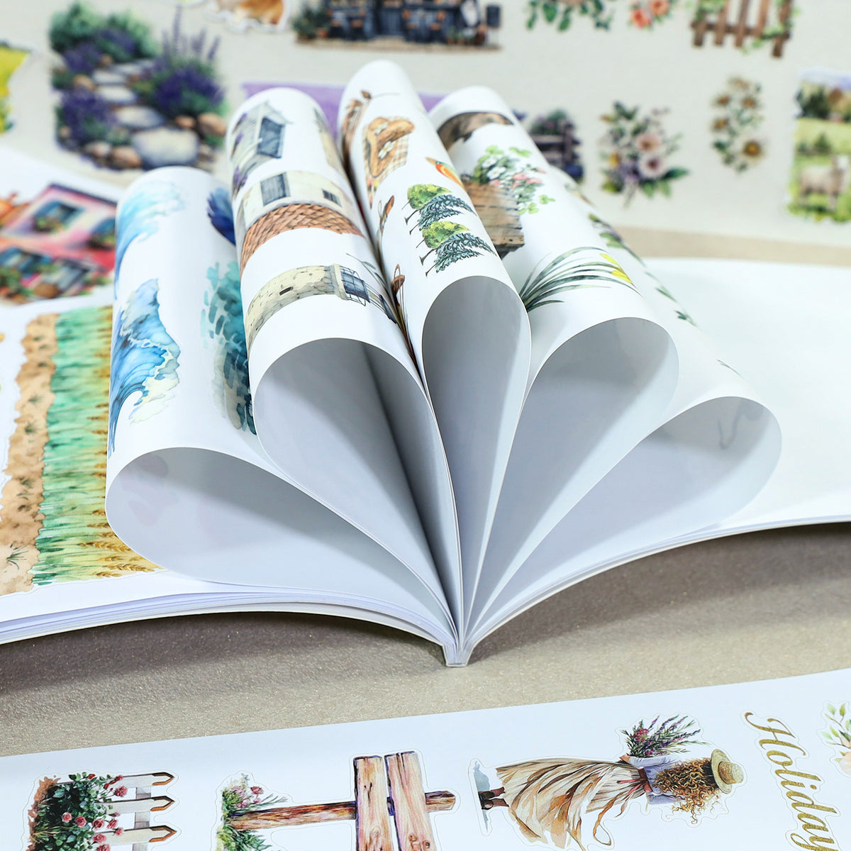 A Life On The Road - Collage Stickers | Cottagecore Kiss Cut Matte PET (20 Sheets)