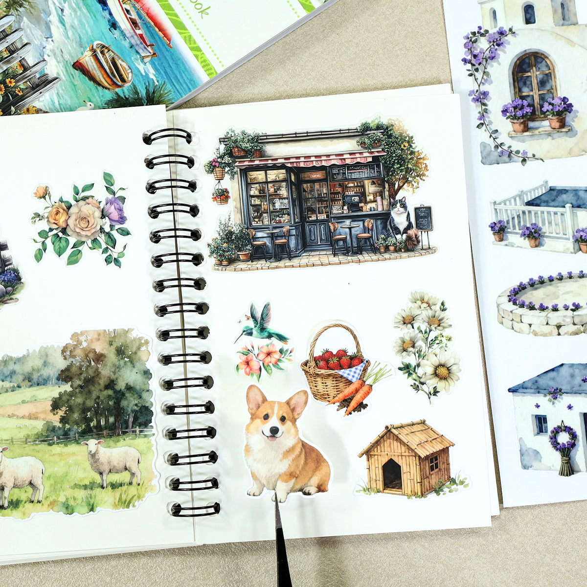 A Life On The Road - Collage Stickers | Cottagecore Kiss Cut Matte PET (20 Sheets)