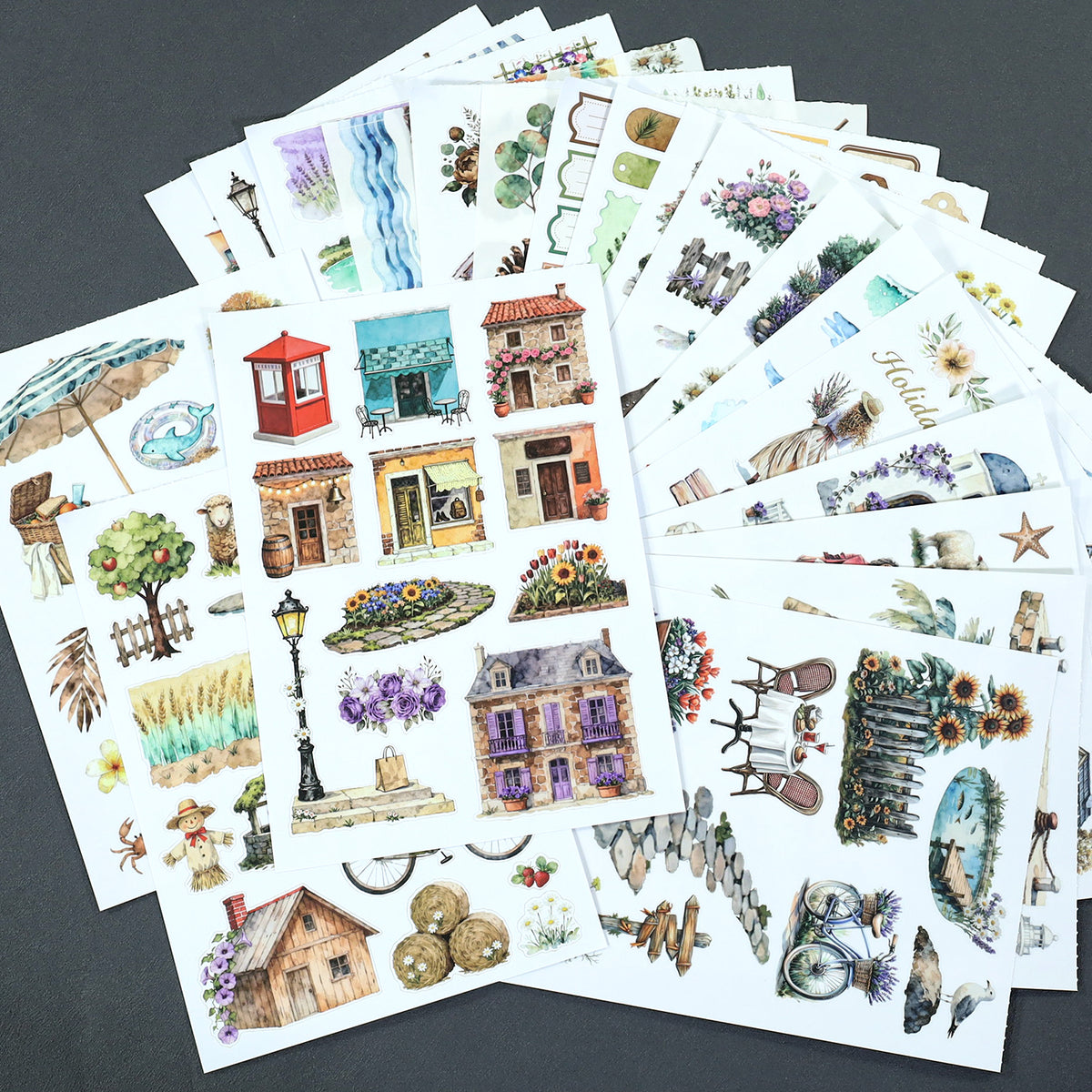 A Life On The Road - Collage Stickers | Cottagecore Kiss Cut Matte PET (20 Sheets)