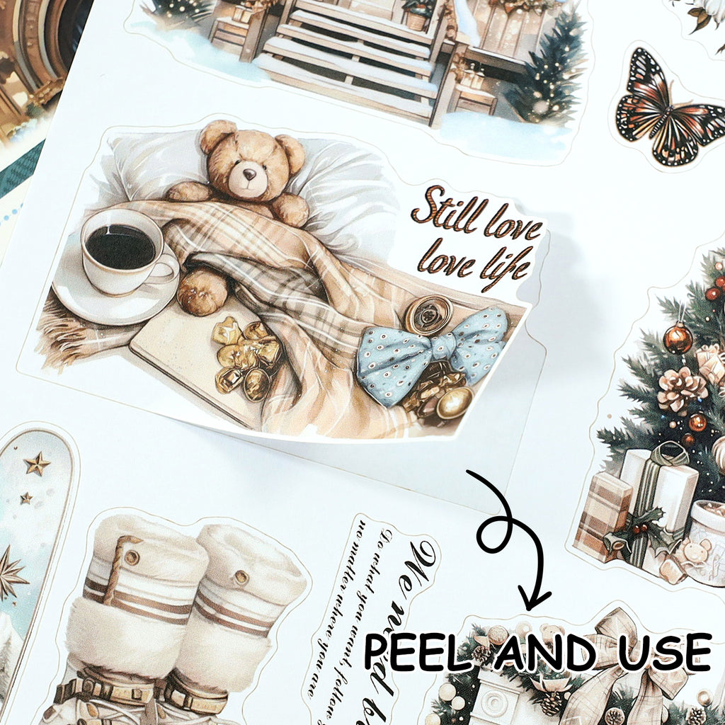 A Teenage Girl's Thoughts - Vintage Stickers | Aesthetic Kiss Cut Matte PET (20 Sheets)