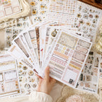 Retro Diary - Bullet Journal Stickers | Vintage Special Gloss Matte PET (24 Sheets)