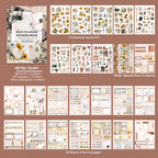 Retro Diary - Bullet Journal Stickers | Vintage Special Gloss Matte PET (24 Sheets)