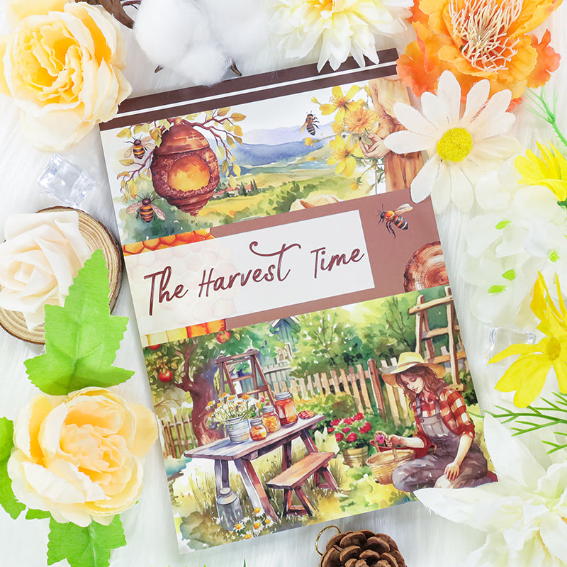The Harvest Time - Junk Journal Stickers | Cottagecore Kiss Cut Matte PET (20 Sheets)