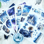 Star Light Fantasy - Collage Stickers | Celestial Kiss Cut Matte PET (20 Sheets)
