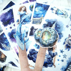 Star Light Fantasy - Collage Stickers | Celestial Kiss Cut Matte PET (20 Sheets)