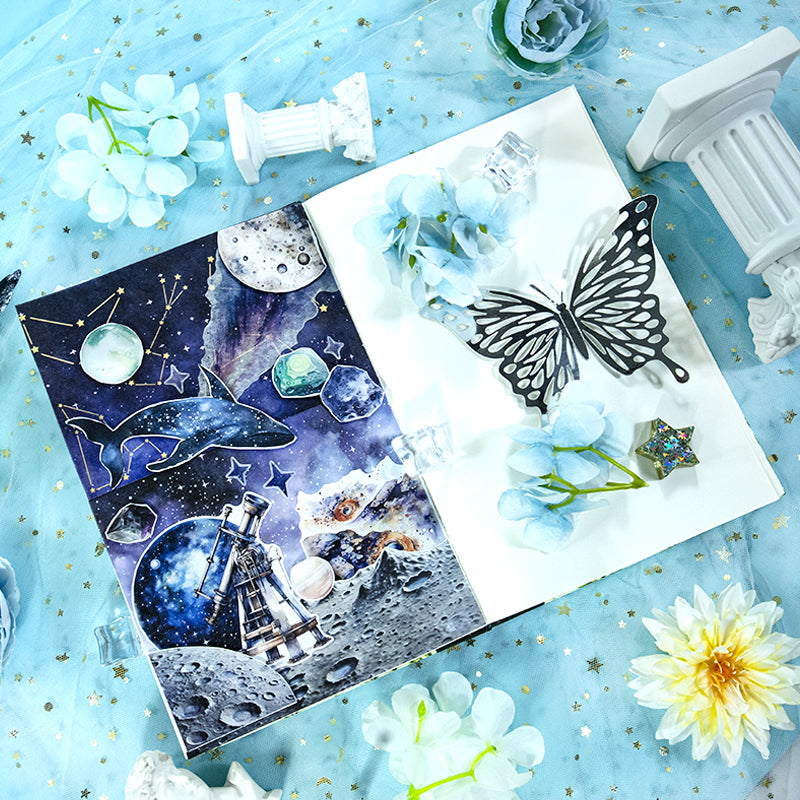 Star Light Fantasy - Collage Stickers | Celestial Kiss Cut Matte PET (20 Sheets)