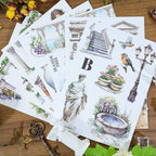 Under The Olive Tree - Junk Journal Stickers | Roman Kiss Cut Matte PET (20 Sheets)