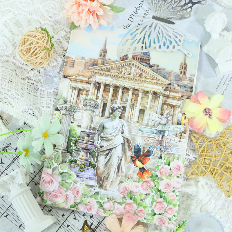 Under The Olive Tree - Junk Journal Stickers | Roman Kiss Cut Matte PET (20 Sheets)